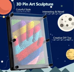 Juguete Sensorial Pin Art 3d. Esculturas De Figuras Antiestrés.