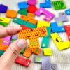 Puzzle Didáctico De Madera 3 En 1. Tamgram, Gato Y Otros