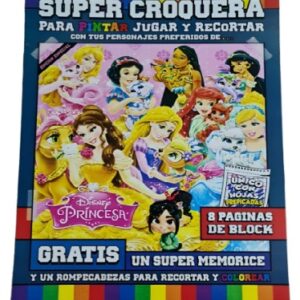 Super Croquera Para Pintar, Jugar Y Recortar "Princesas"