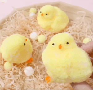 Squishy Pollito Esponjoso Y Peludito. Ultrasuave.