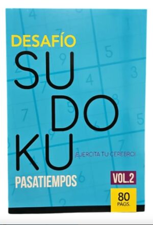 Libro Desafío Sudoku, Ejercita Tu Cerebro. Pasatiempos