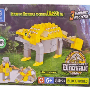 Bloques Armables De Dinosaurio 3 En 1 Con Instrucciones