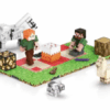 Set 2 Bases Magnéticas, 3 Cubos Más Personajes De Minecraft