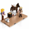 Set 2 Bases Magnéticas, 3 Cubos Más Personajes De Minecraft