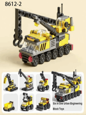 Pack De Bloques De Construcción 6 En 1. Vehículos