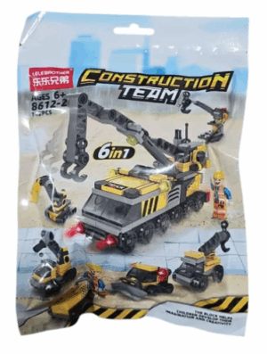 Pack De Bloques De Construcción 6 En 1. Vehículos