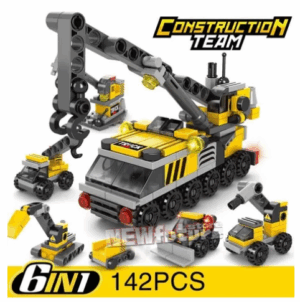 Pack De Bloques De Construcción 6 En 1. Vehículos
