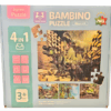 dinosauro Pack De 4 Rompecabezas, Puzzles Infantiles De 48pcs C/u