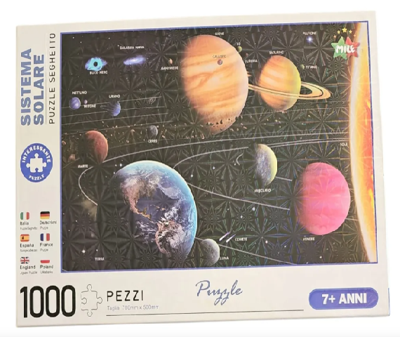 Rompecabezas Sistema Solar De 1000 Piezas. 50cm X 70cm - Dialson