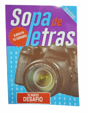 Libro De 62 Sopas De Letras En Español. Pasatiempos