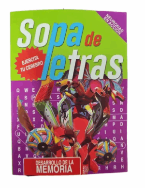 Libro De 62 Sopas De Letras En Español. Pasatiempos