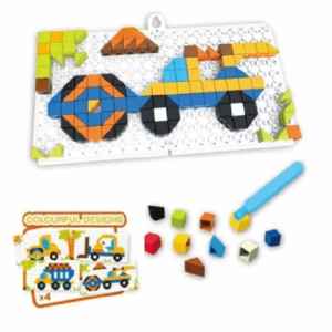 Puzzle De Construcción. Juguete De Mosaico Con Bloques