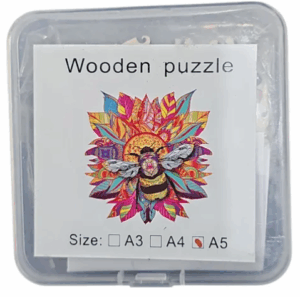 Puzzle De Madera abeja002 Puzzle De Madera De Animales Tamaño Mediano