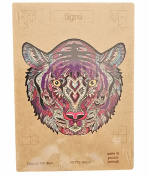 Puzzle De Madera tigre002 Puzzle De Madera De Animales Tamaño Mediano