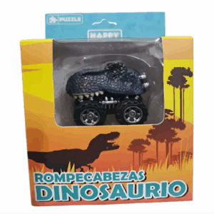 Auto De Dinosaurio Más Rompecabezas De 16 Piezas