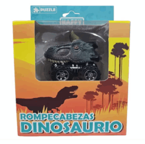 Auto De Dinosaurio Más Rompecabezas De 16 Piezas