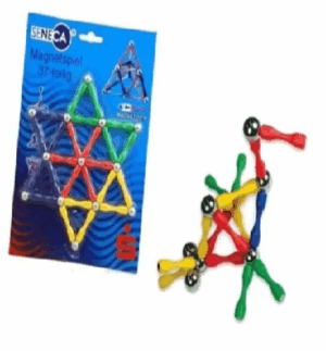 Juguete De Construcción De Tubos Y Esferas Magnéticas 37pcs