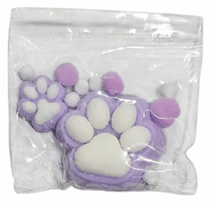 pack 2 patitas ultra suaves morado Pack De 2 Squishy De Patitas Ultrasuaves Y Peluditas.