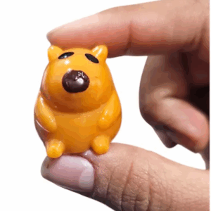 Pack De 3 Squishy De Mini Capibaras. Ultrasuaves Y Pegajosos