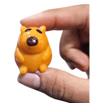 Pack De 3 Squishy De Mini Capibaras. Ultrasuaves Y Pegajosos