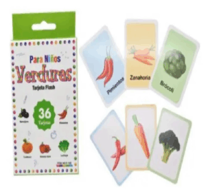 tarjetas didactica verduras002 Tarjetas Didácticas De Estimulacion De Lenguaje. Doble Faz