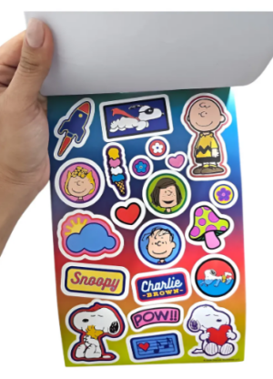 Block De Stickers Con 5 Hojas. Variedades