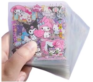 Pack De 18 Stickers Infantiles De Kuromi, Kitty, Sanrio