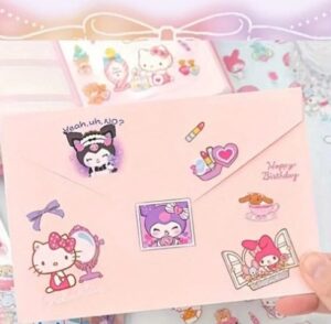Pack De 18 Stickers Infantiles De Kuromi, Kitty, Sanrio