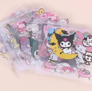 Pack De 18 Stickers Infantiles De Kuromi, Kitty, Sanrio